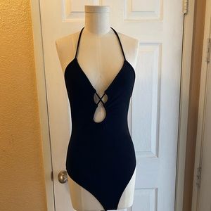 Black Bodysuit with Spaghetti Straps